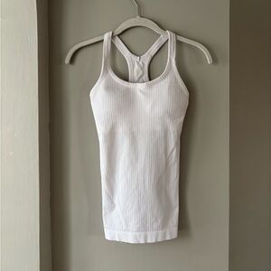 *SOLD* Ebb To Street Racerback Tank Top, White, Size 2